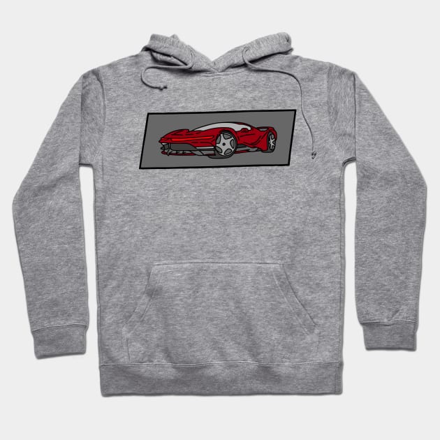 front of a luxury car Hoodie by fokaction